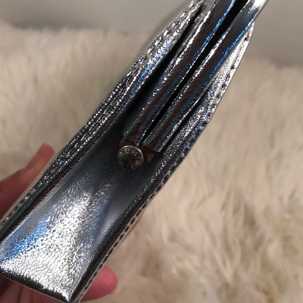 Vintage Silver Handbag Purse Clutch, Chain Handle - Picture 6 of 8